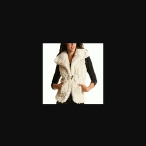 Fuzzy Teddy bear vest A/X